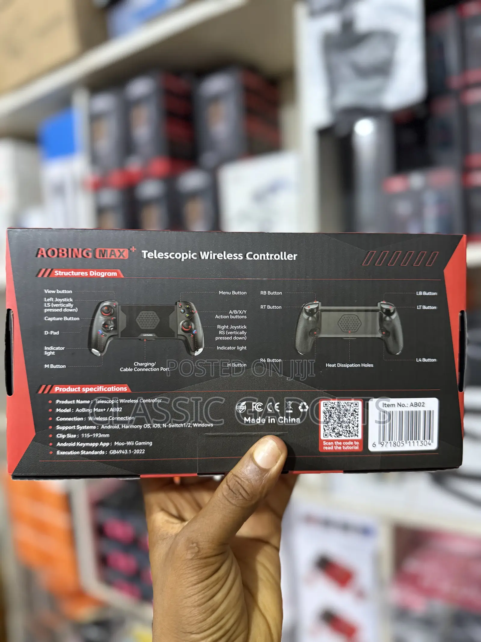 Ab02 Aobing Max+ Mobile Phone Game Controller Game Pad