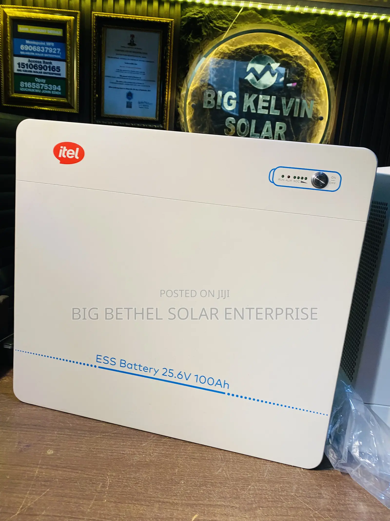 2.5kwh 24v Itel Ess Model Lithium Iorn Battery