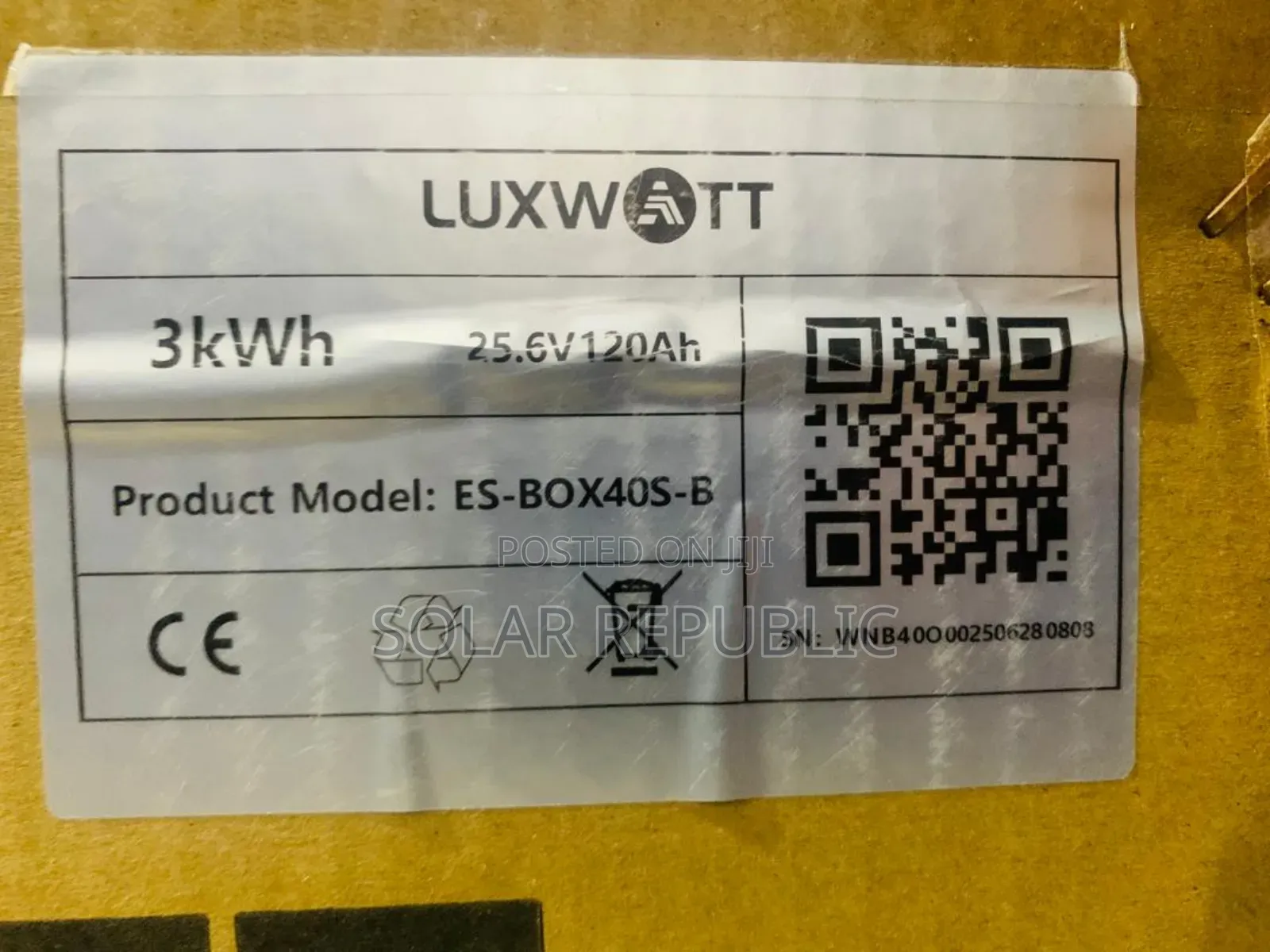 3kwh 24v Luxwatt Lithium Battery
