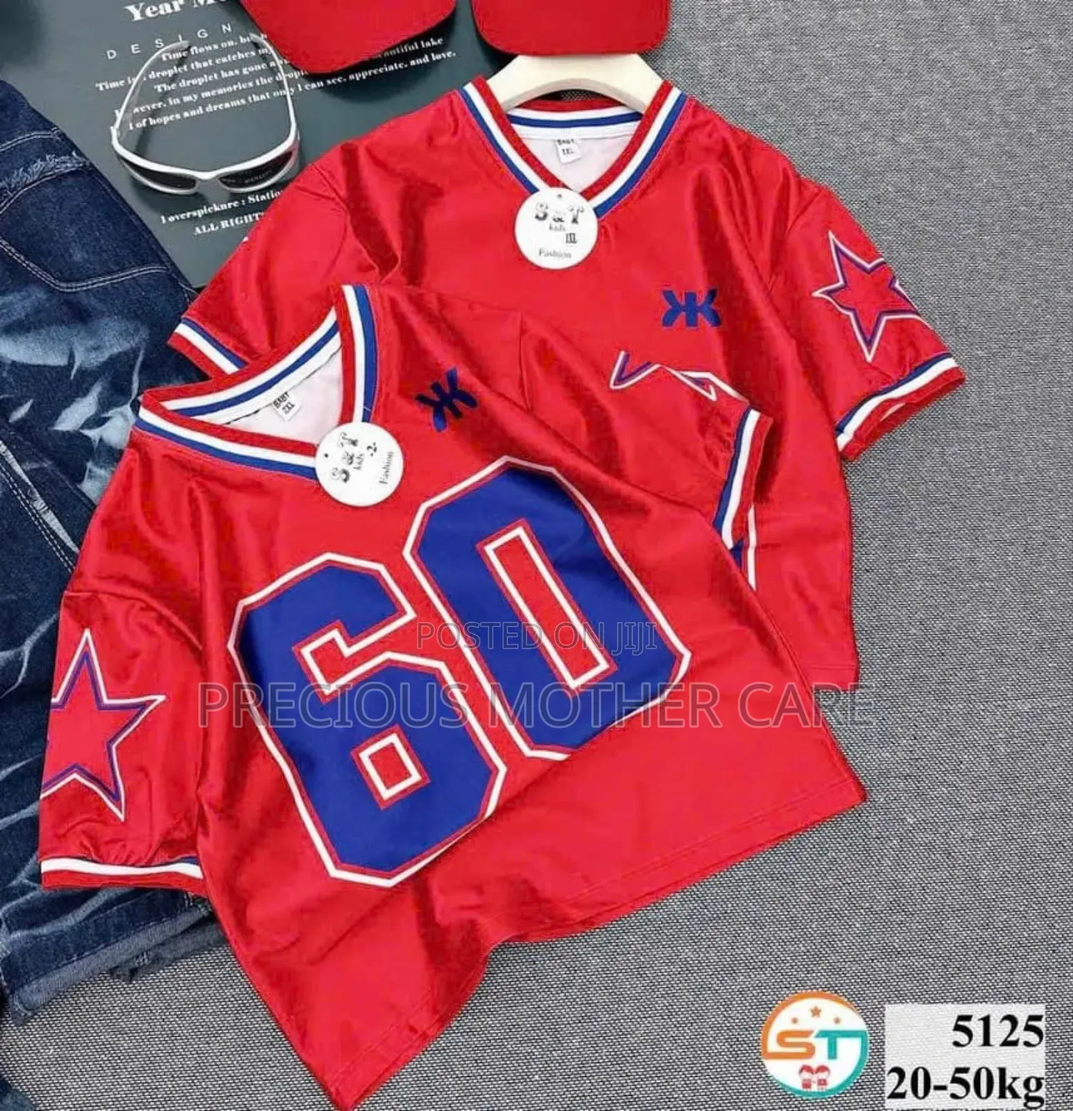 Quality Children Red Color Jersey