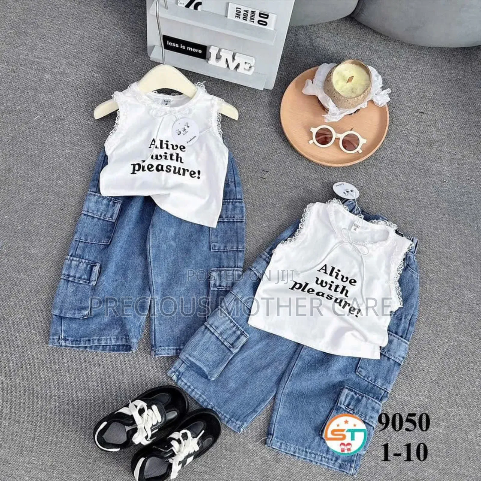 Girl Top and Cargo Jeans Trouser 2 Pics