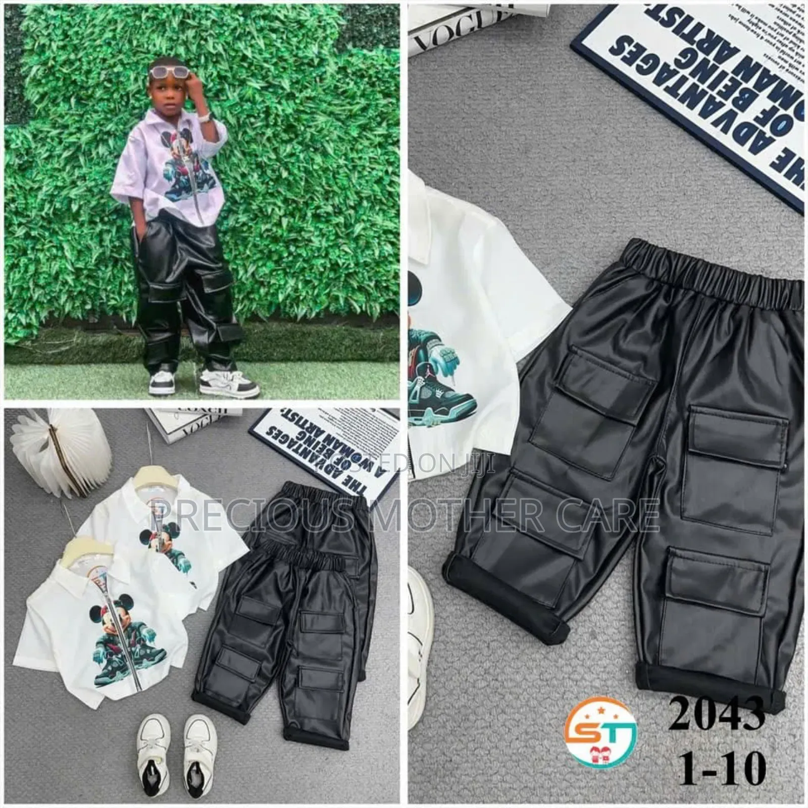 Quality Loxeriious Shirt and Leather Trouser 2 Pics