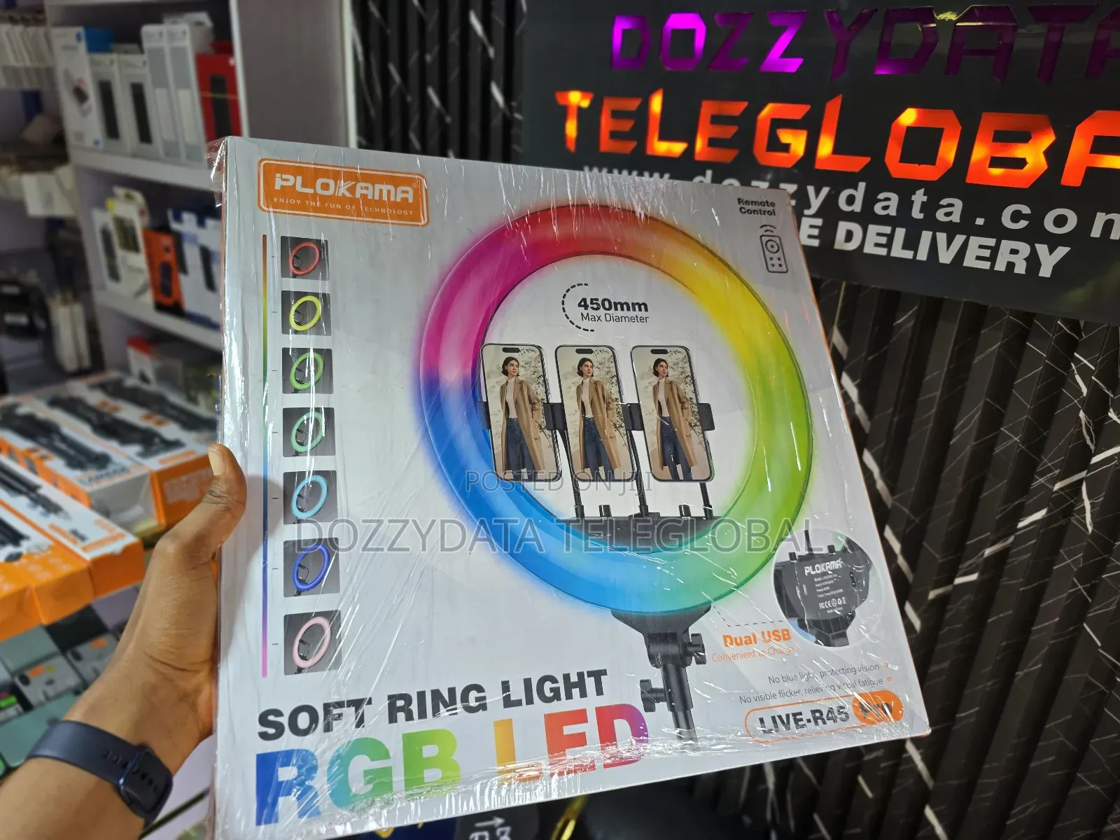 Plokama R45 Pro Soft Led RGB Ring Light