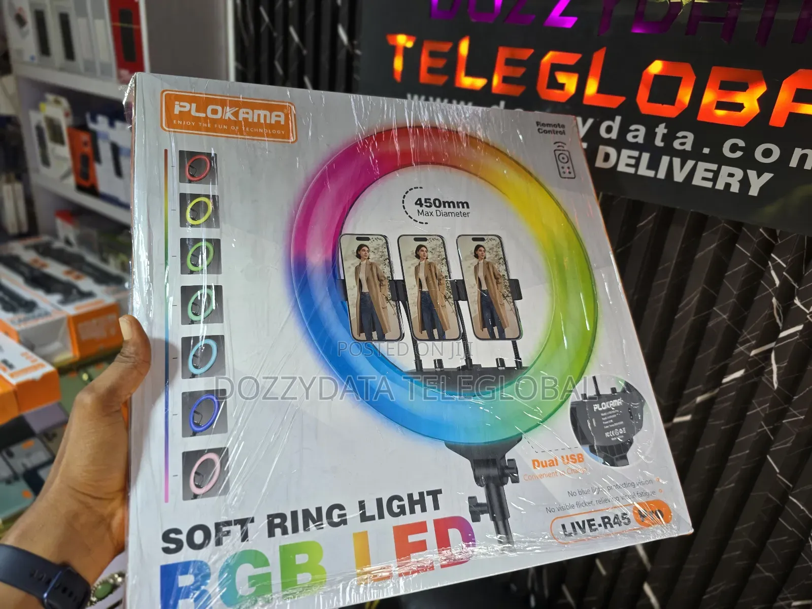 Plokama R45 Pro Soft Led RGB Ring Light