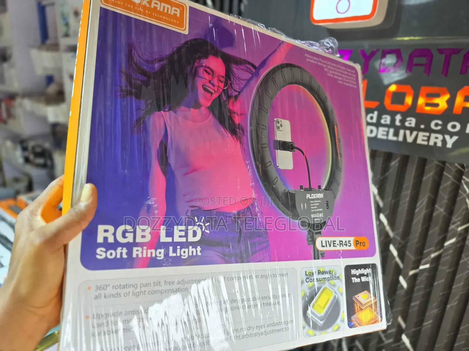 Plokama R45 Pro Soft Led RGB Ring Light