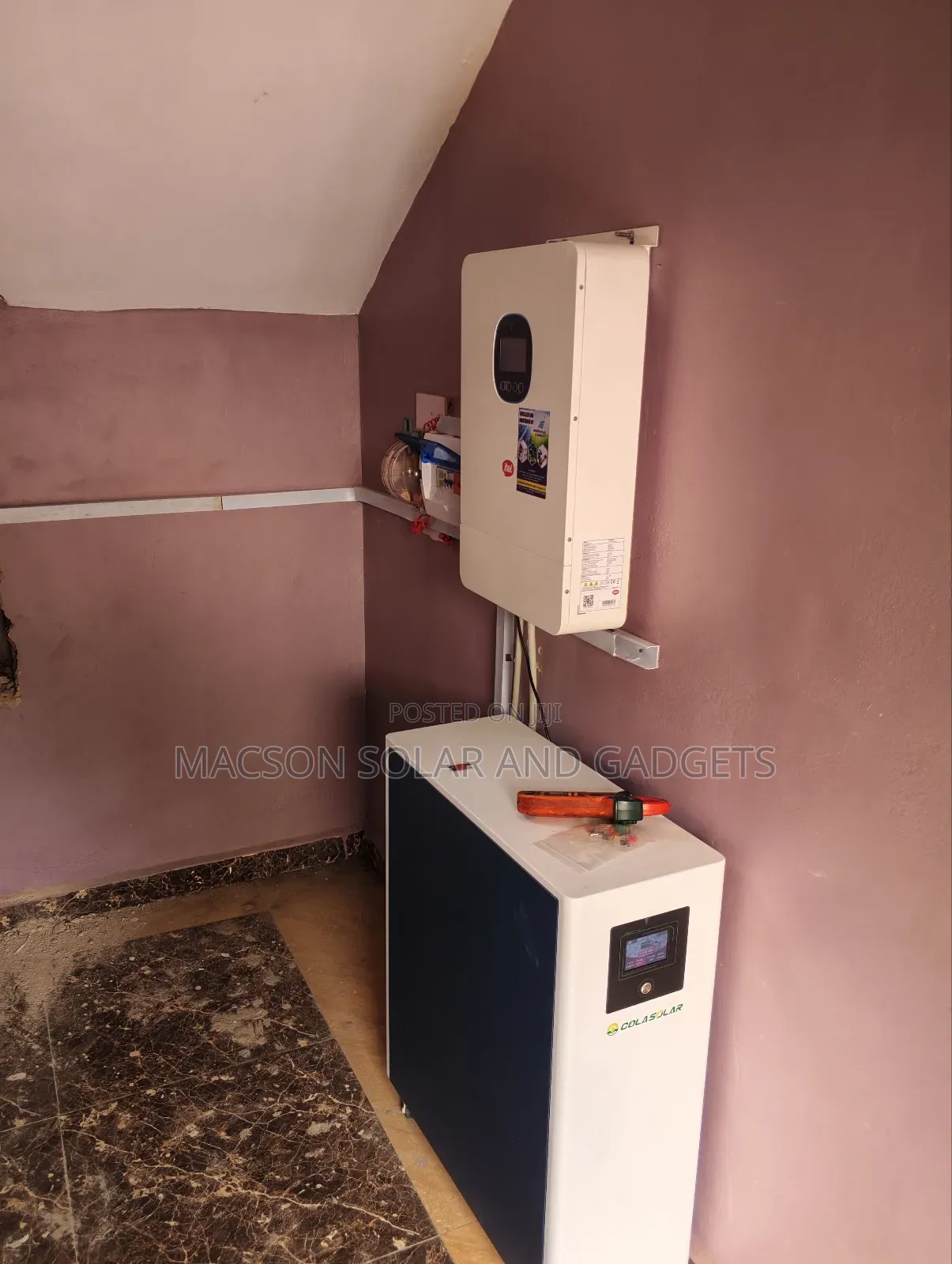 15kwh Cola Solar Battery Can Power Two Ac