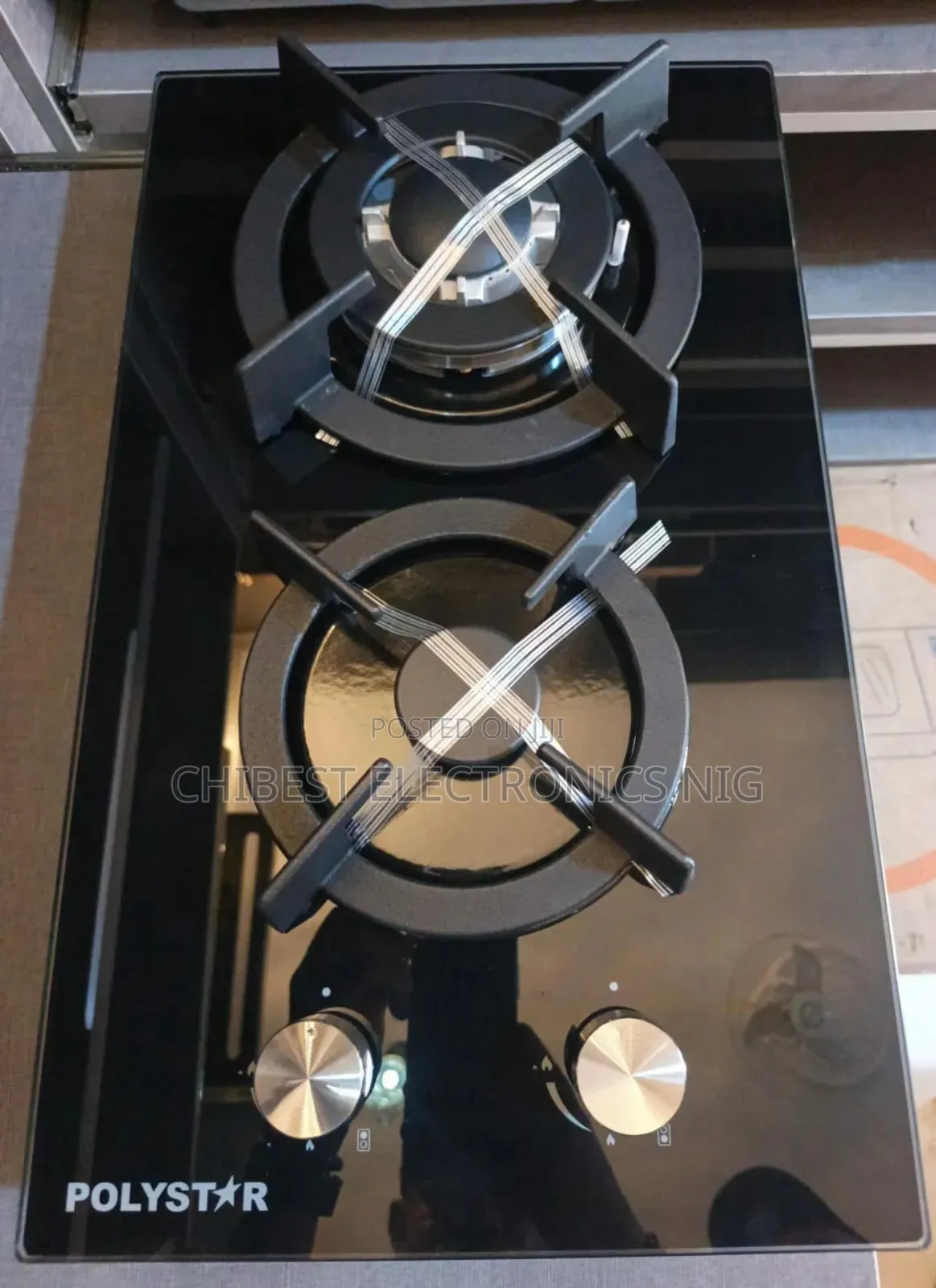 Original Polystar Inbuilt Luxury 2 Burners Cast Iron Gas Cooker 60cm