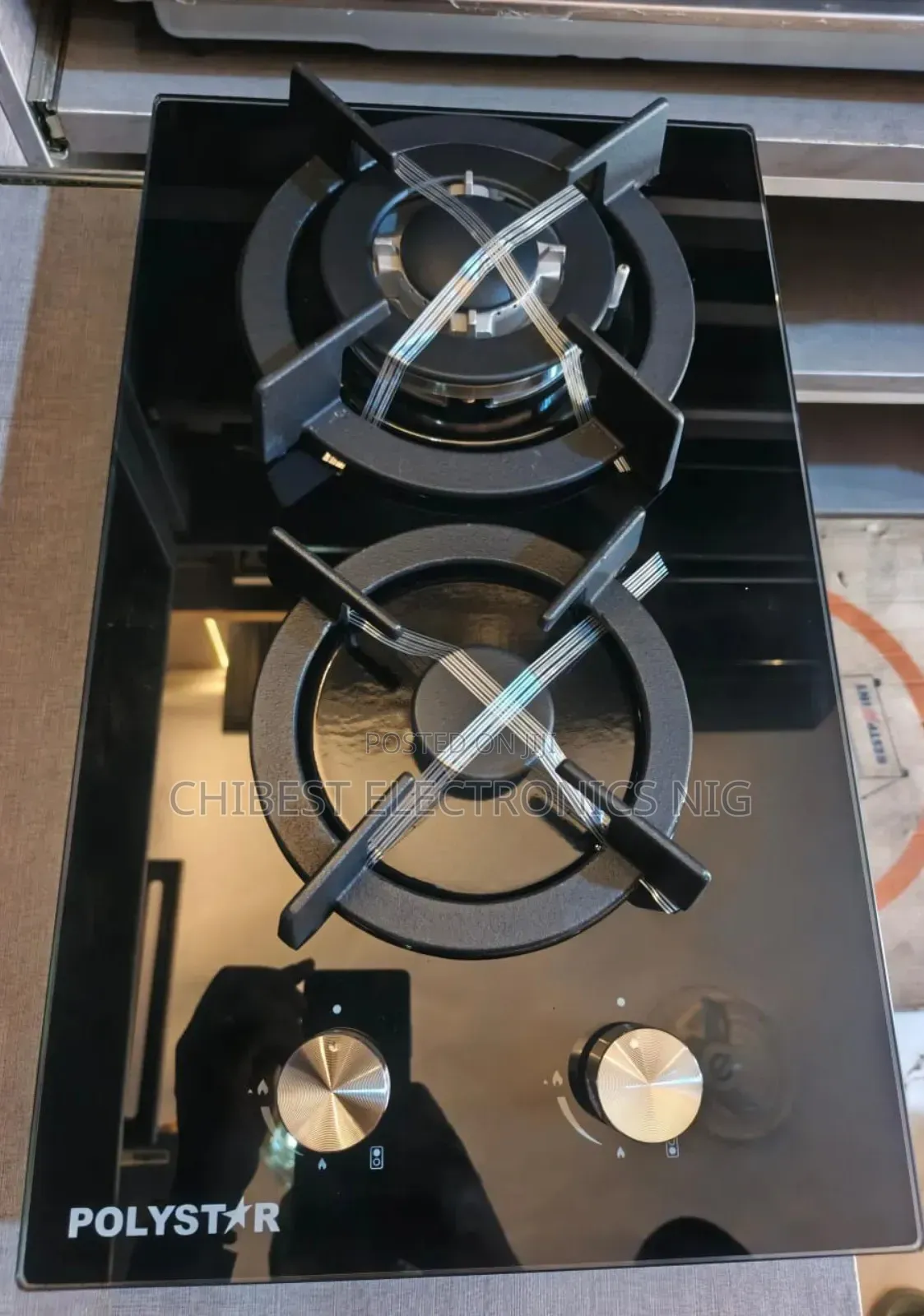 Original Polystar Inbuilt Luxury 2 Burners Cast Iron Gas Cooker 60cm