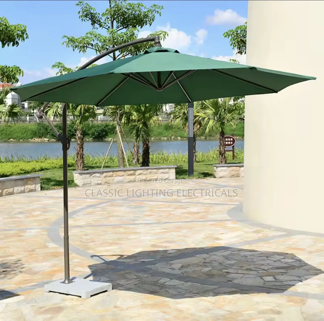 Beach Garden Park Parasol Strong Wind Outdoor Patio Pool Umbrella
