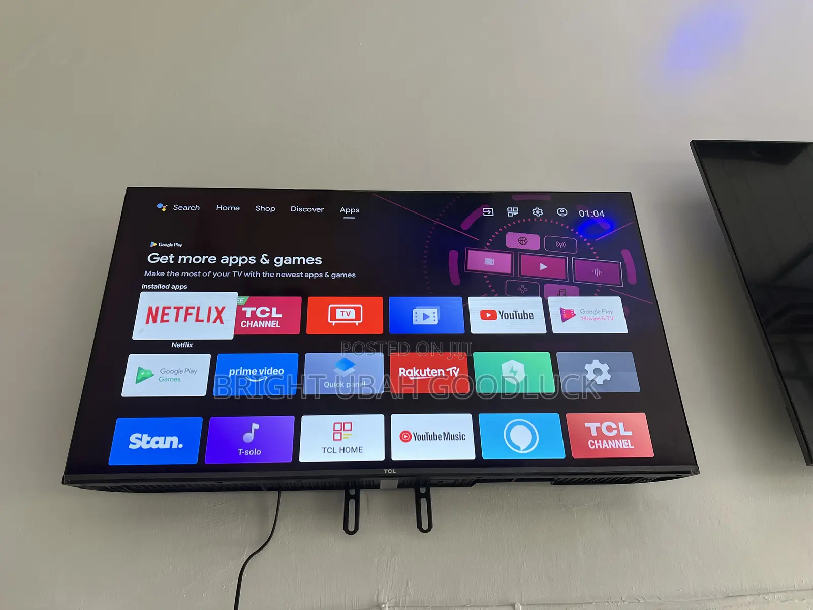 TCL 40 Inches Smart Android Tv With Bluetooth Free Netflix Acct Playst