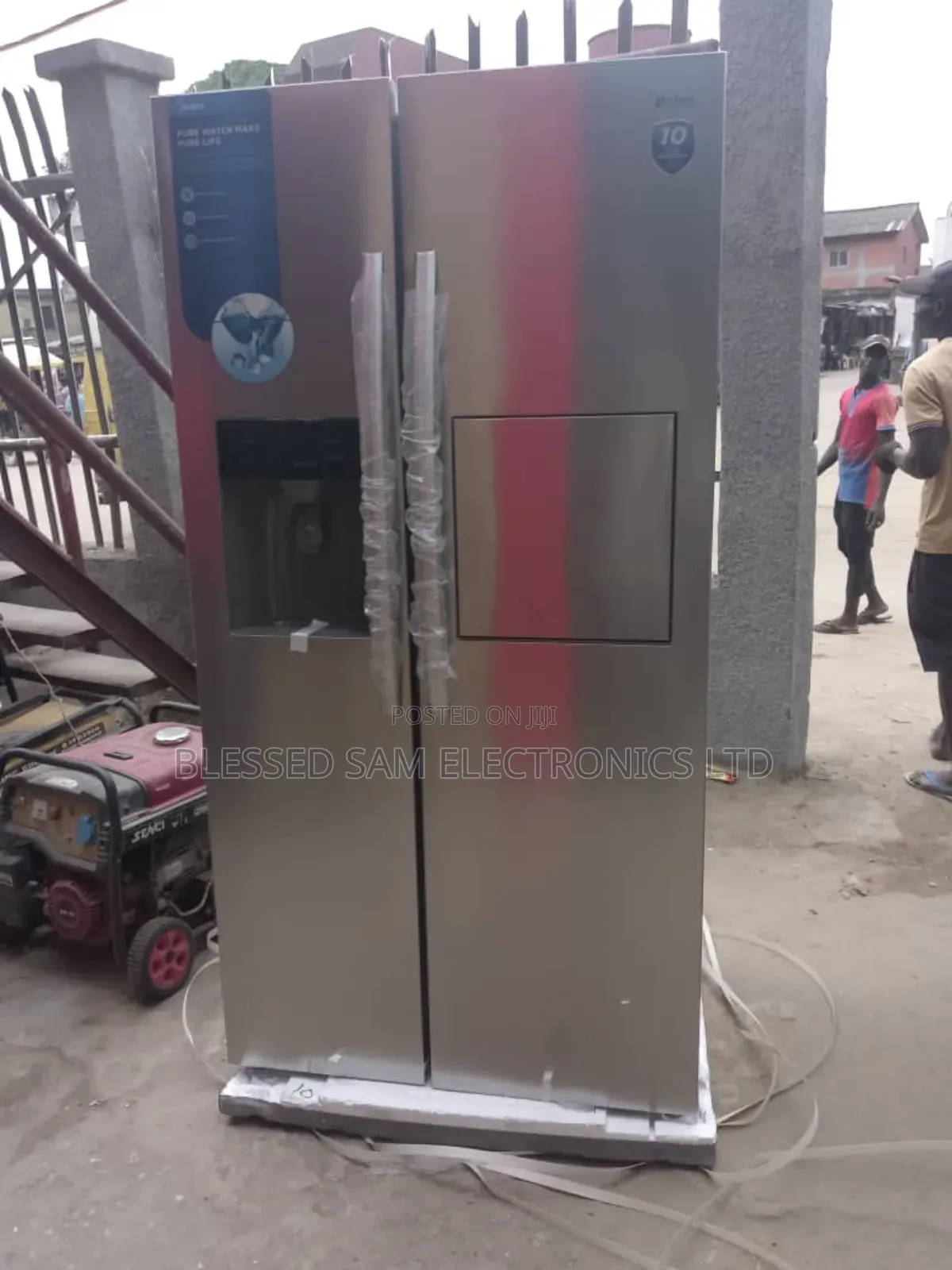 Midea 490 Lside By Side Fridge With Dispenser & Ice Cube Mdrs678fgfo2