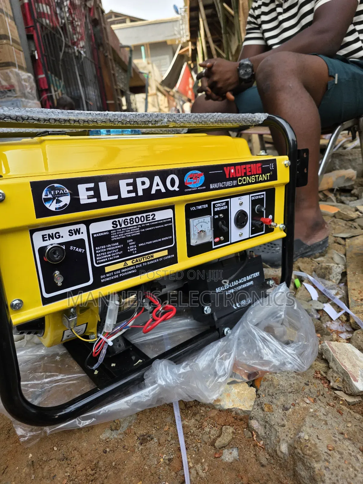4.5kva Elepaq Petrol Generator Model Sv6800e2 100% Copper Coil