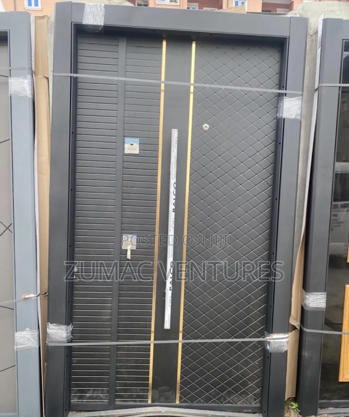 4ft Black Turkish Security Door
