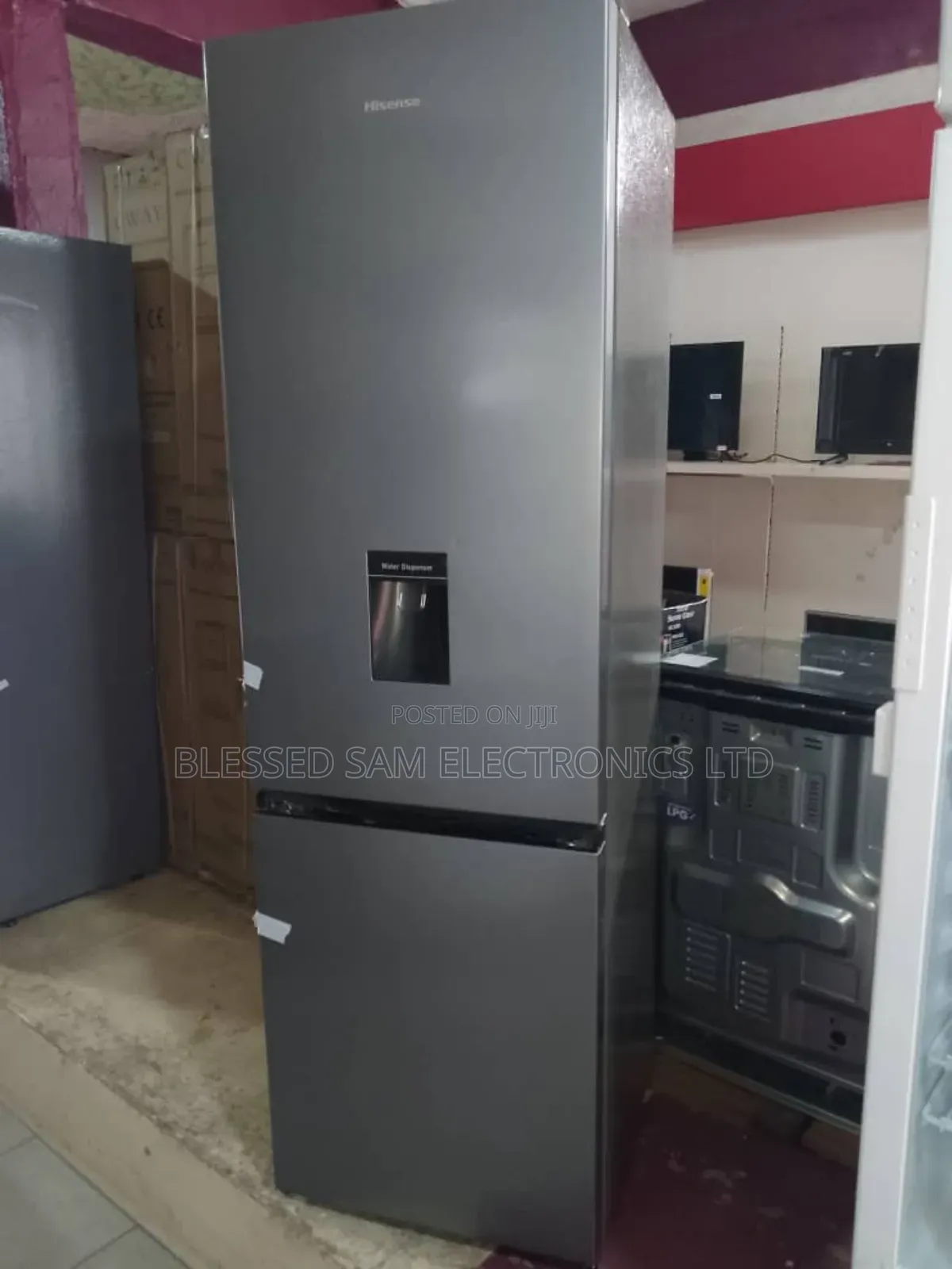 Hisense 264 L  Double Door Fridge  & Dispenser Bottom Freezer>35dcb-rd