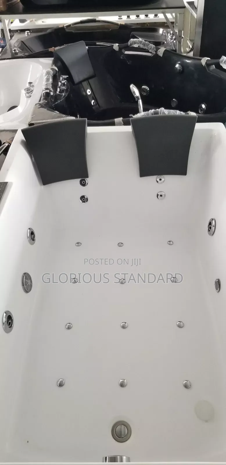 Double Square Massage Jacuzzi Bathtub