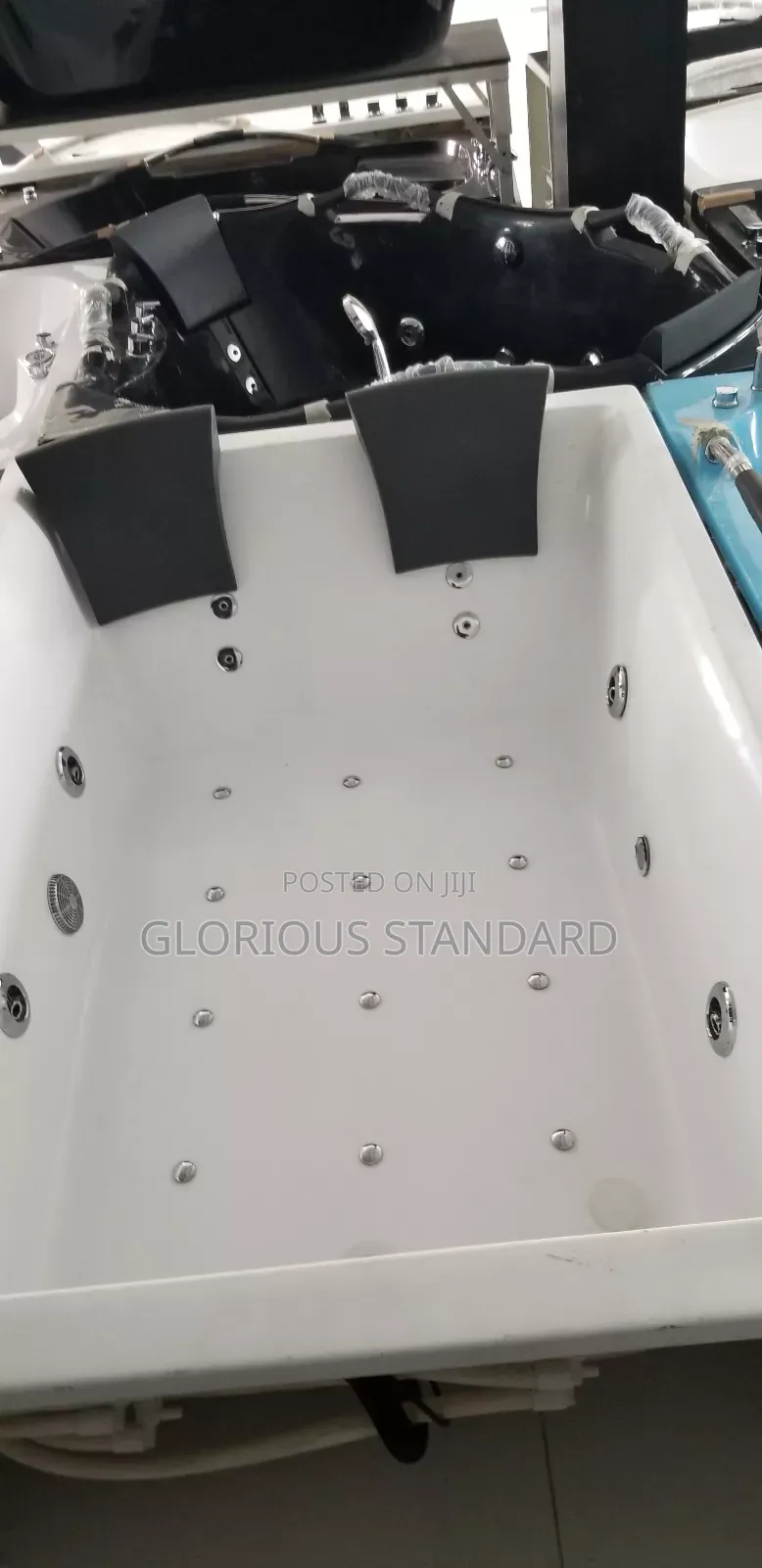 Double Square Massage Jacuzzi Bathtub