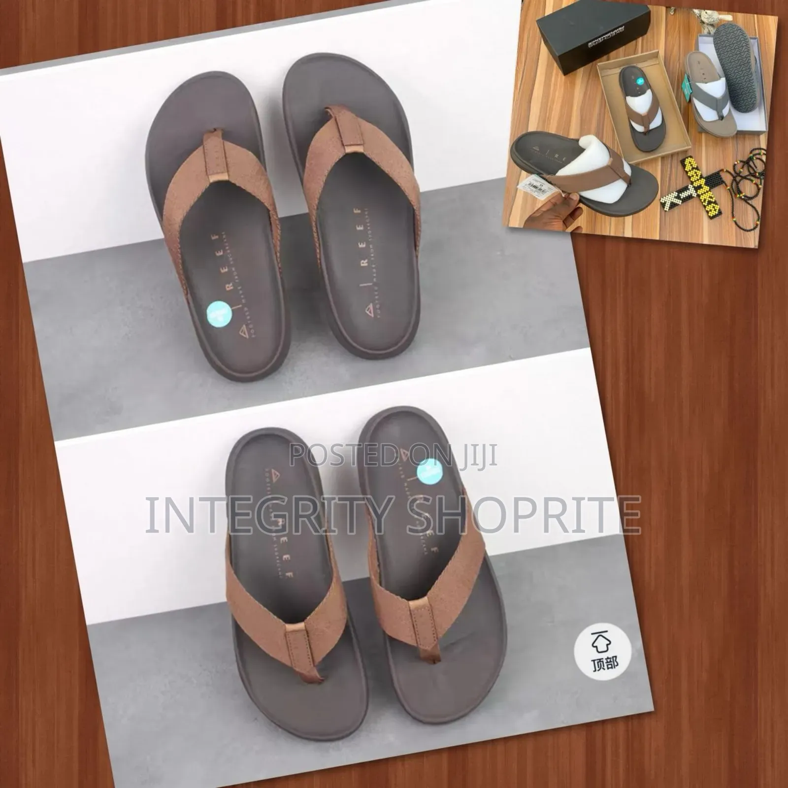 Reef Leather Slippers