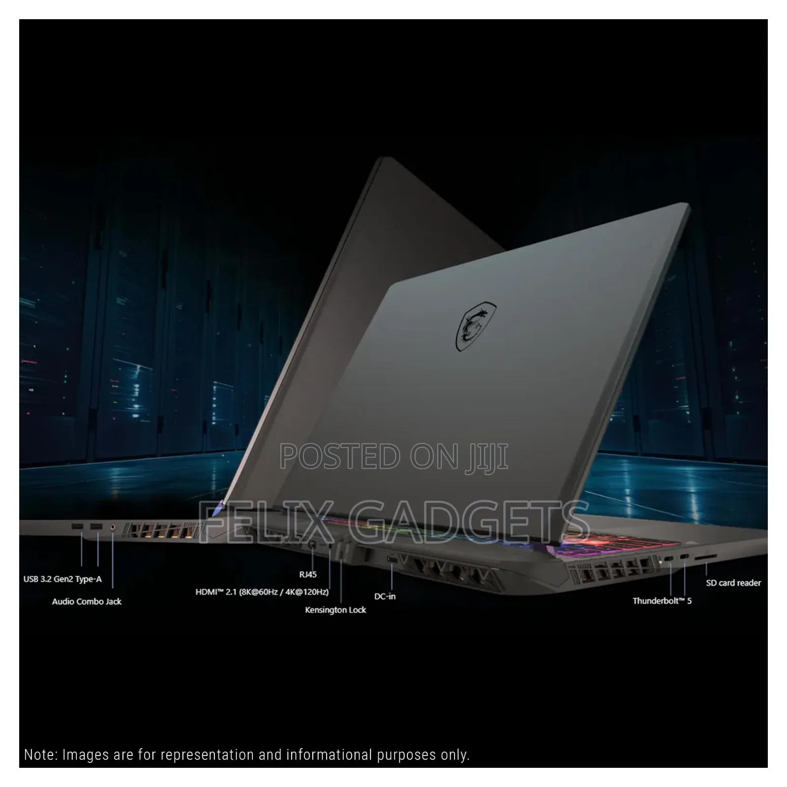 New Laptop MSI Vector 16 HX AI A2XWIG 16GB Intel Core Ultra 9 SSD 1T