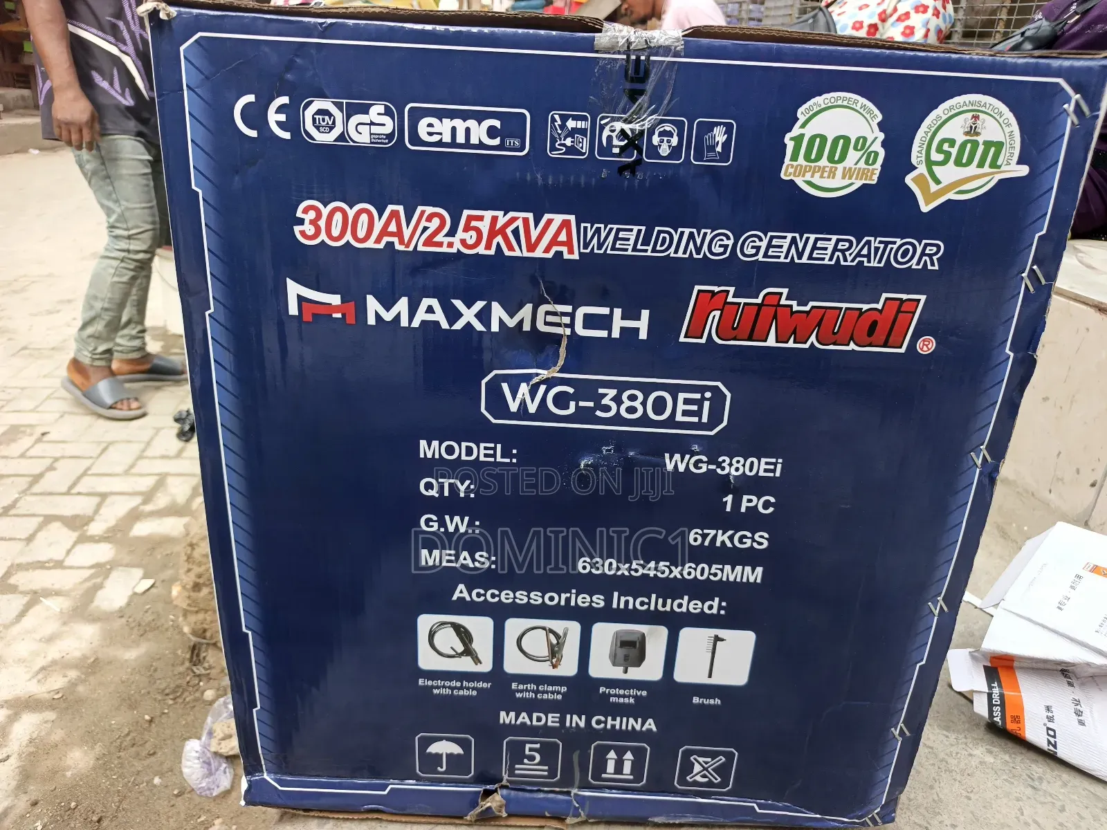 Maxmech Rufuudi Wg-380ei Welding Generator. 300a