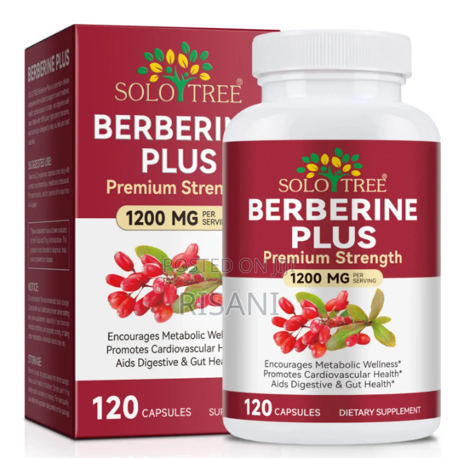 Berbirine Plus Premium Strength 1200mg by 120 Capsules