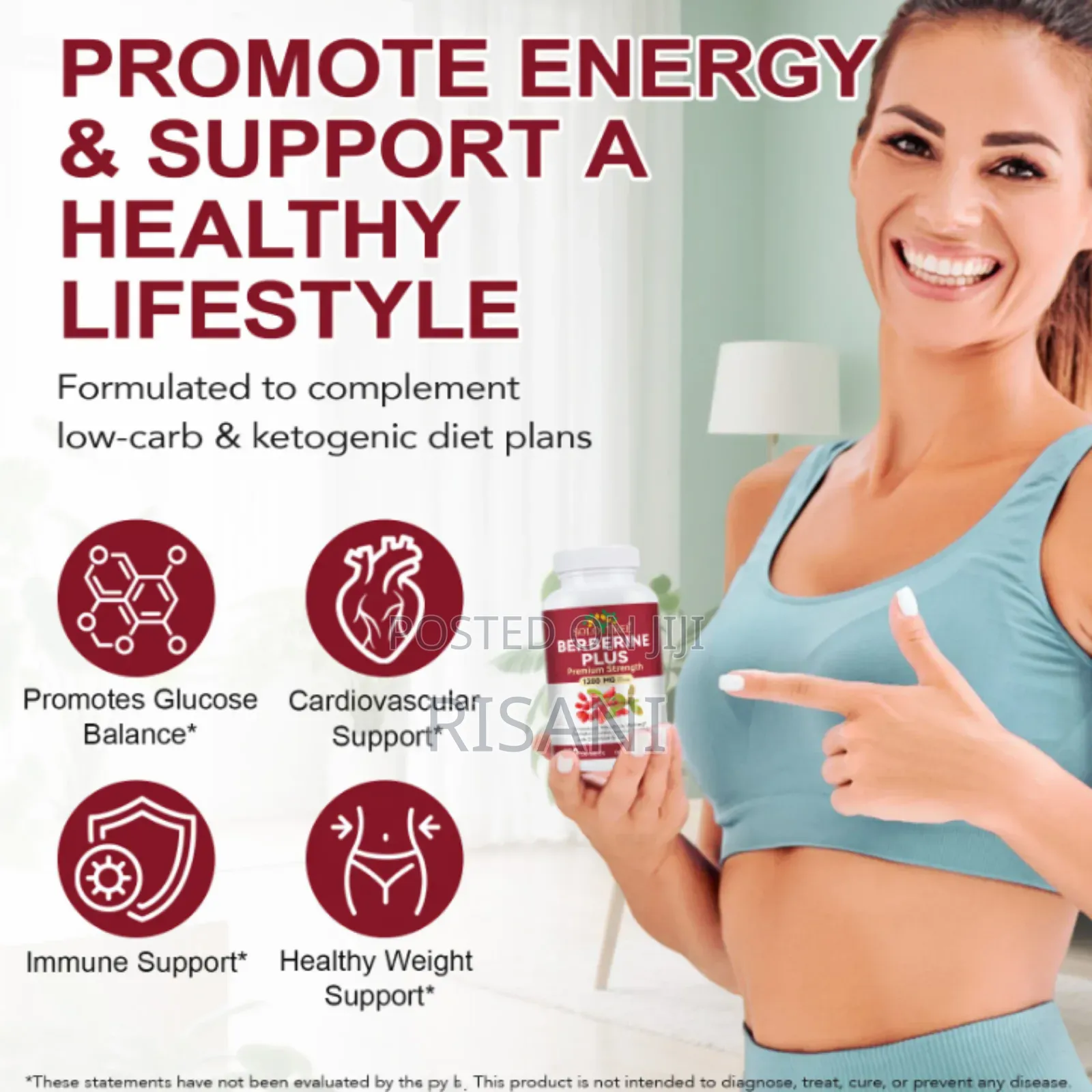 Berbirine Plus Premium Strength 1200mg by 120 Capsules