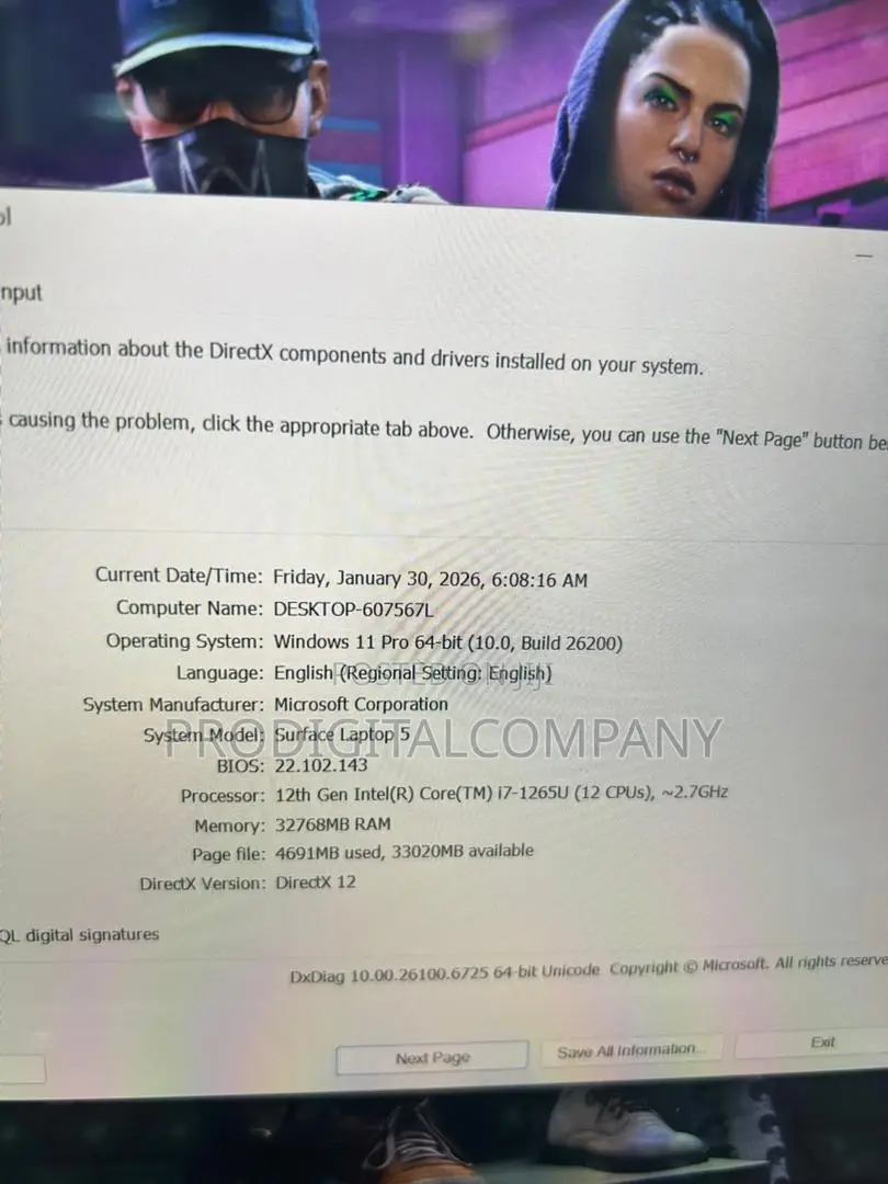 Laptop Microsoft Surface Laptop 5 32GB Intel Core i7 SSD 1T