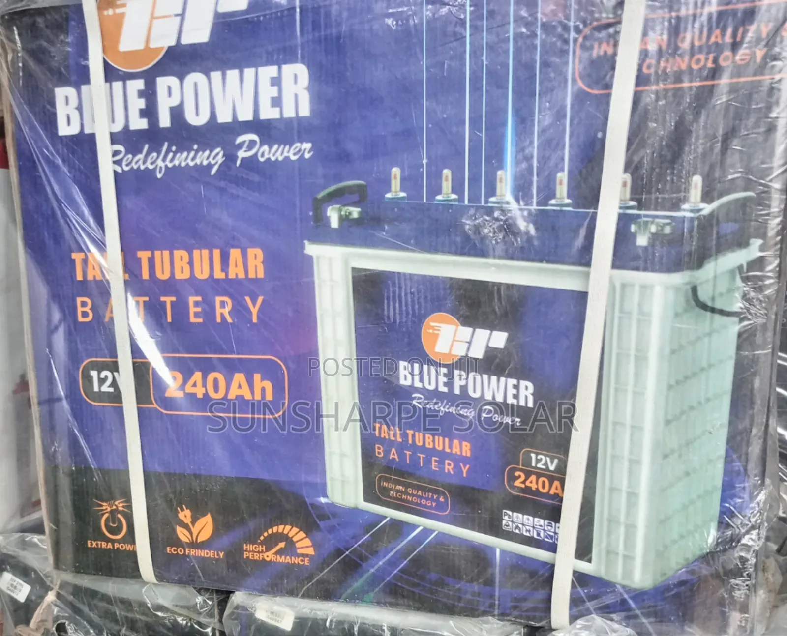 Tubular Battery Blue Power