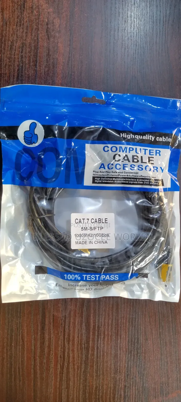5m Cat 7 Ethernet Rj45 Network 10gbps High-speed Cable For Strong Data
