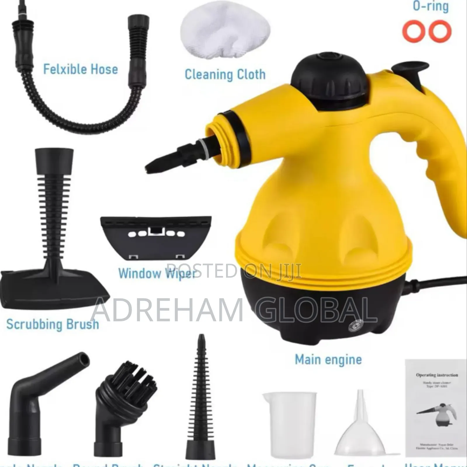 Hand-Held High Temperature Steam Cleaner for Kitchen Bathroom, Car