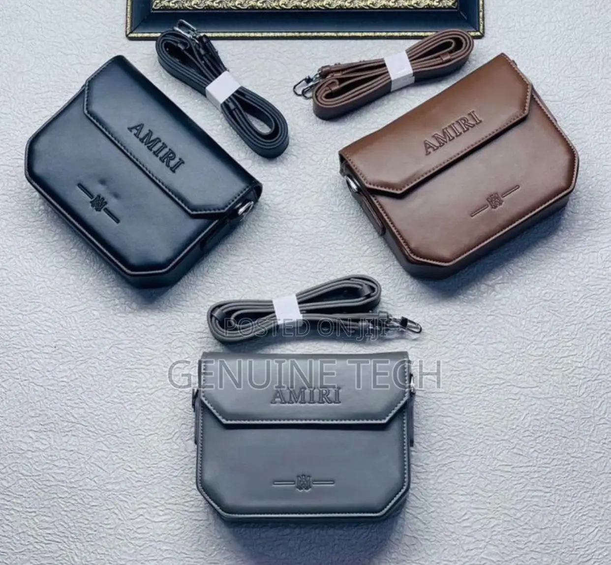 Leather Amiri Side Bag
