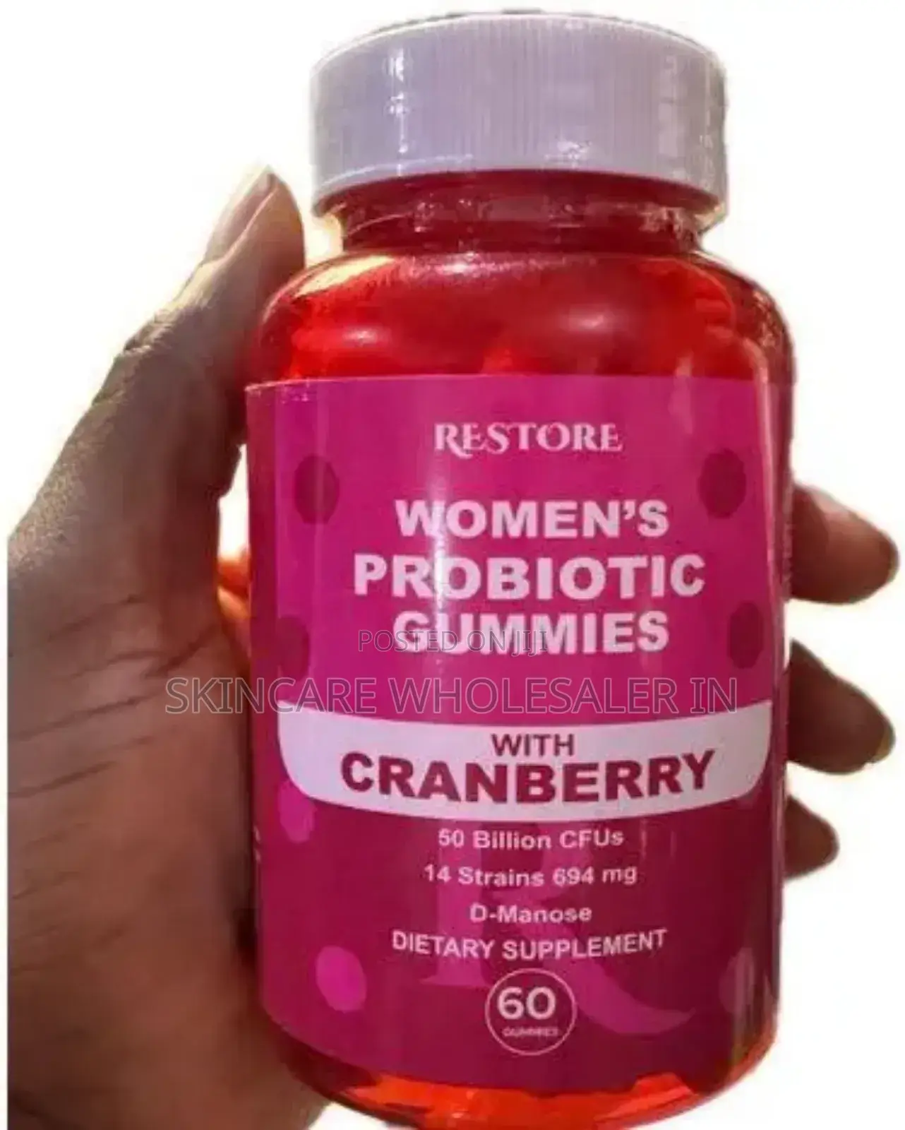 Restore Women Probiotics Gummies With Cranberry (By 60 Gummies)