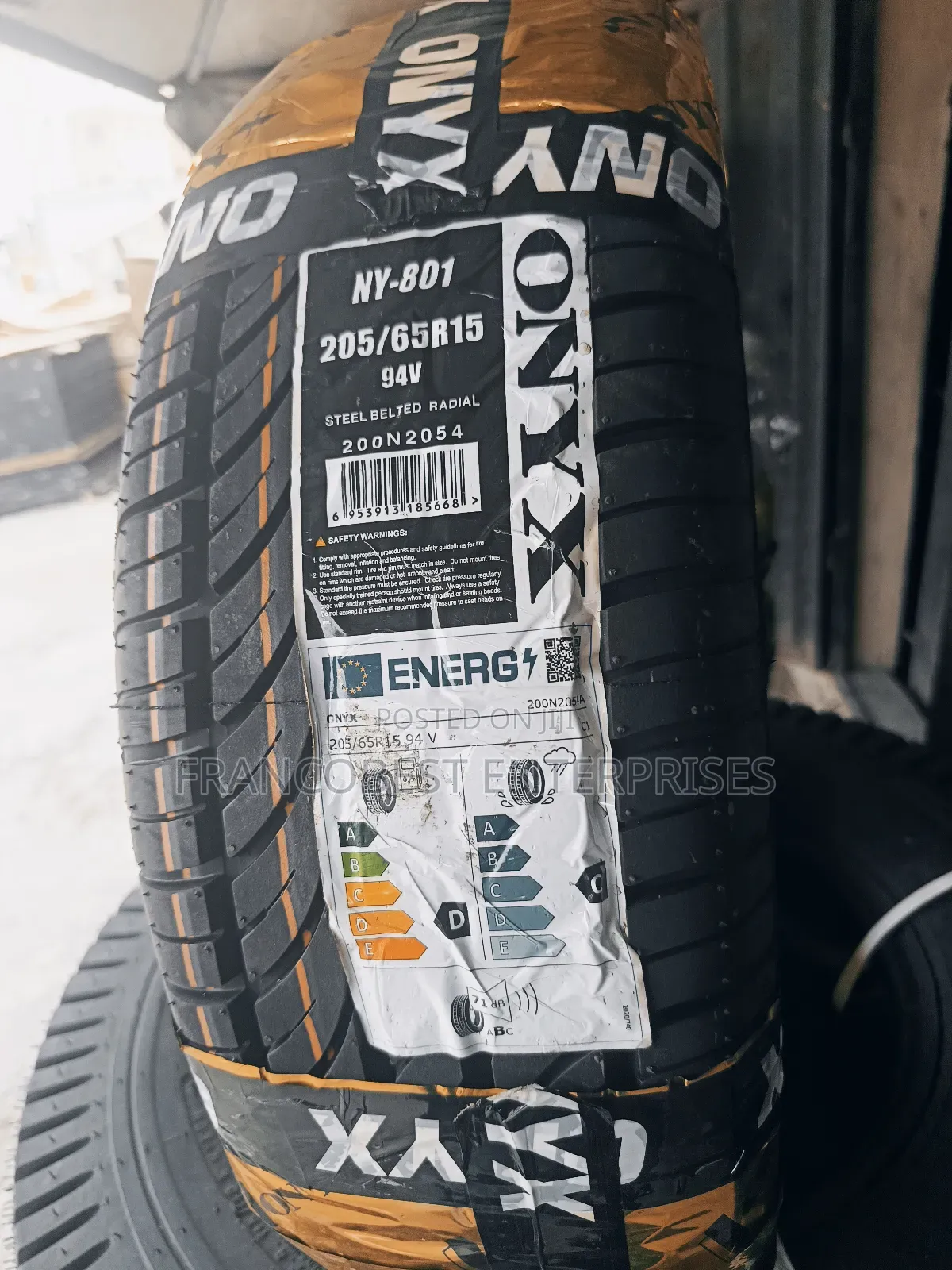 195/65r15 Onyx Tyre