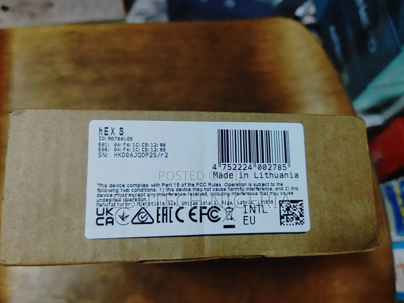 Mikrotik Hex S Rb760igs Gigabit Ethernet Router With SFP Port