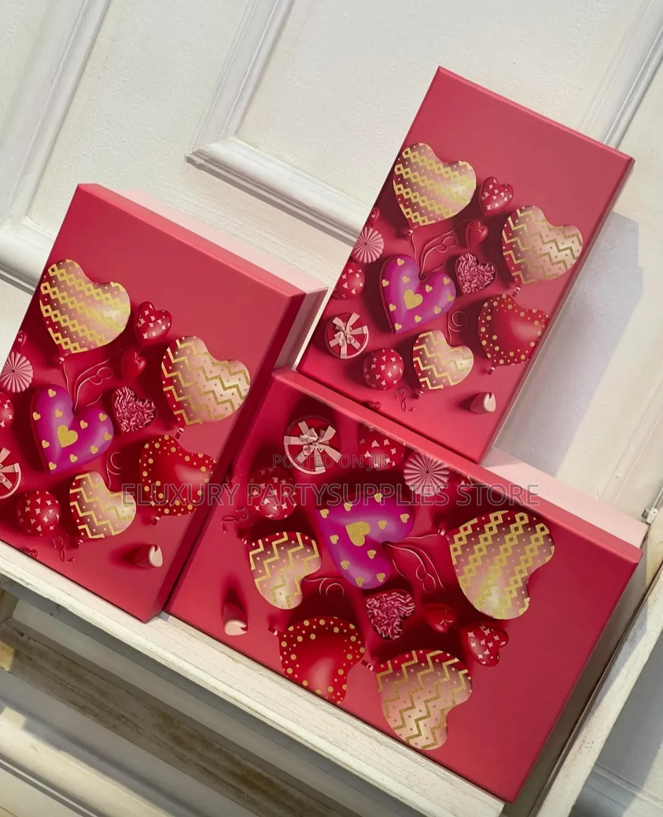 Pink and Red 3 in 1 Giftbox Set