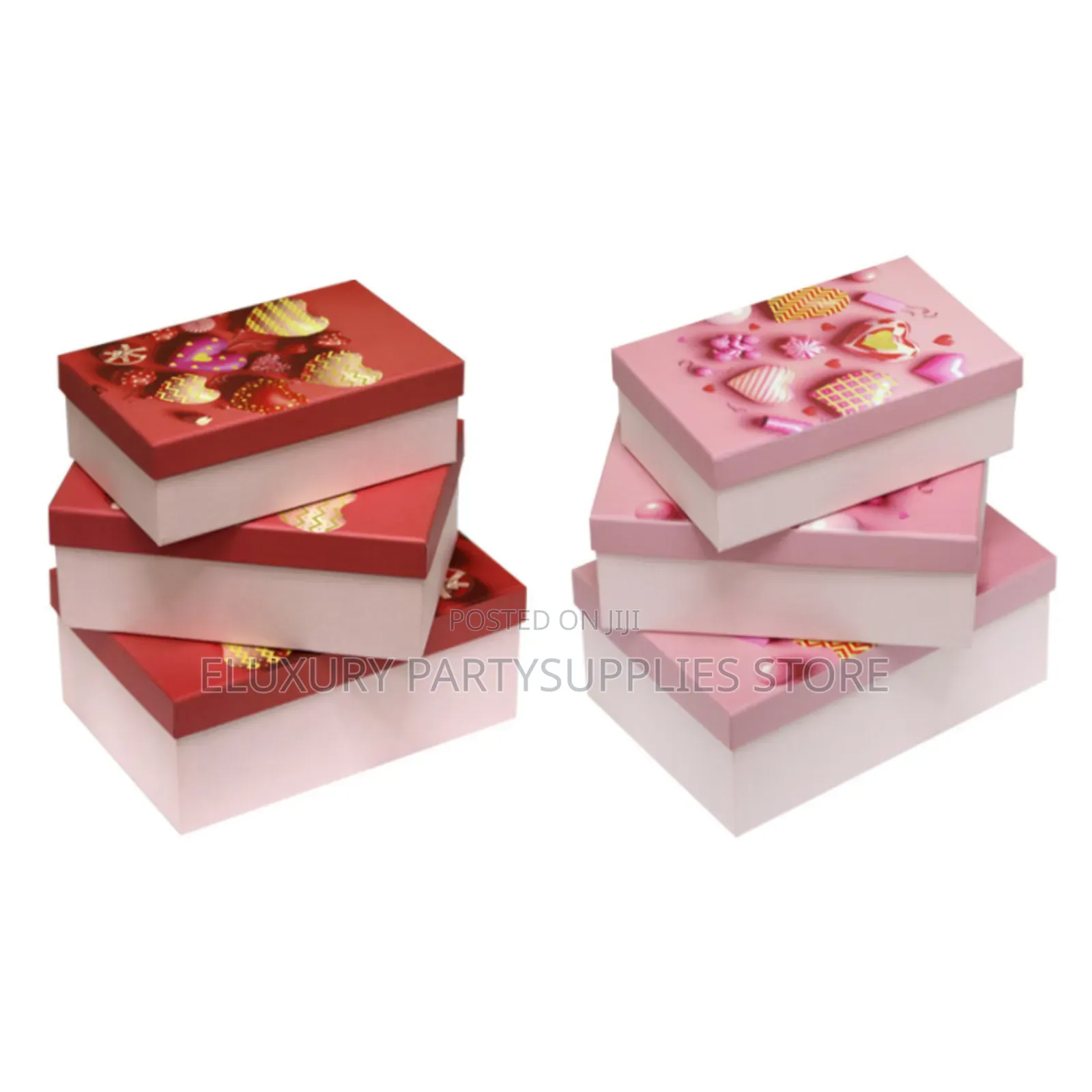 Pink and Red 3 in 1 Giftbox Set