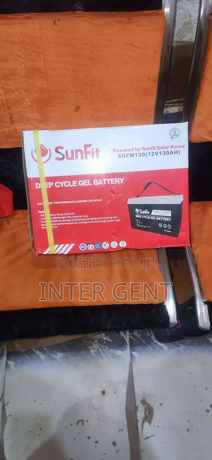 Solar Rechargeable Battery 120ah 12v Sunfit Solar Battery