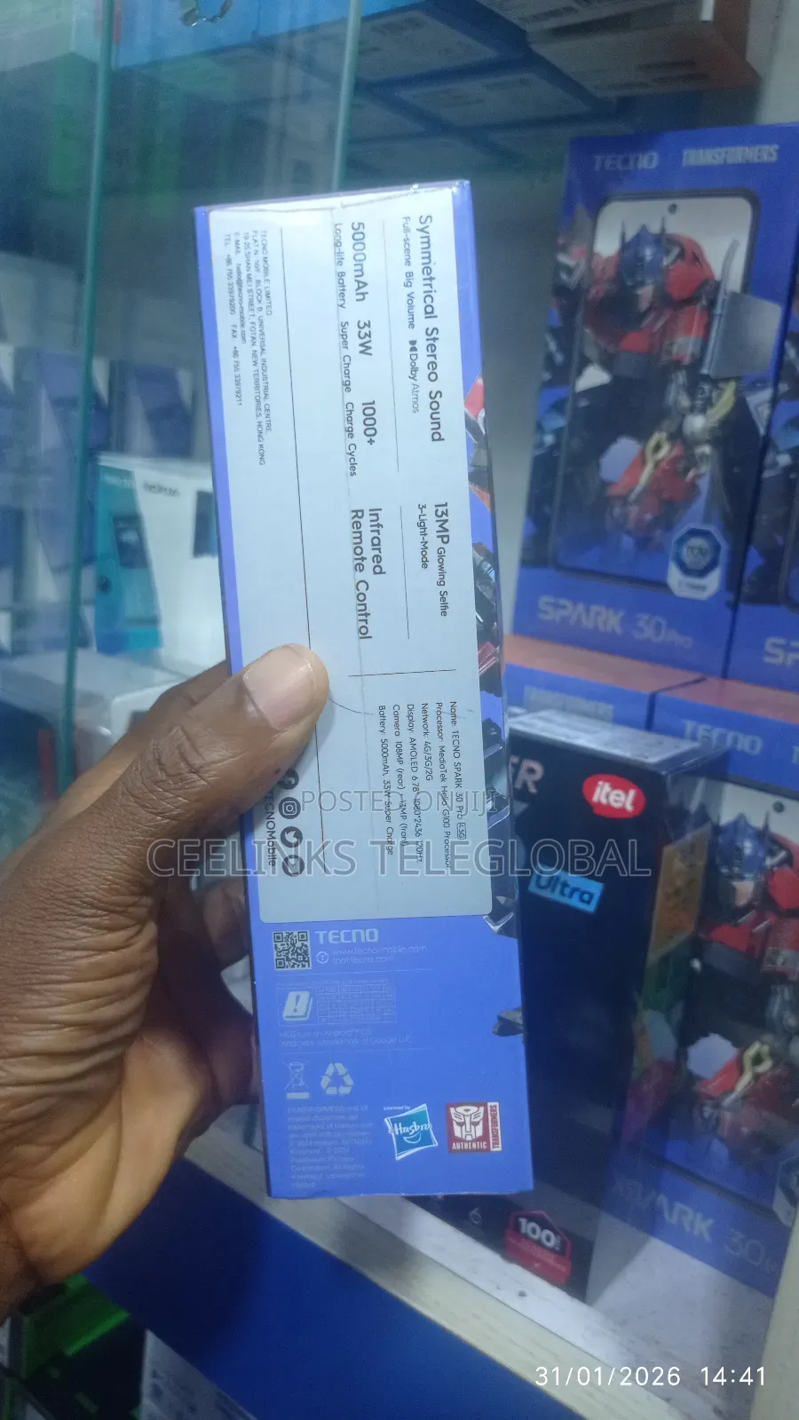 New Tecno Spark 30 Pro 256 GB Blue
