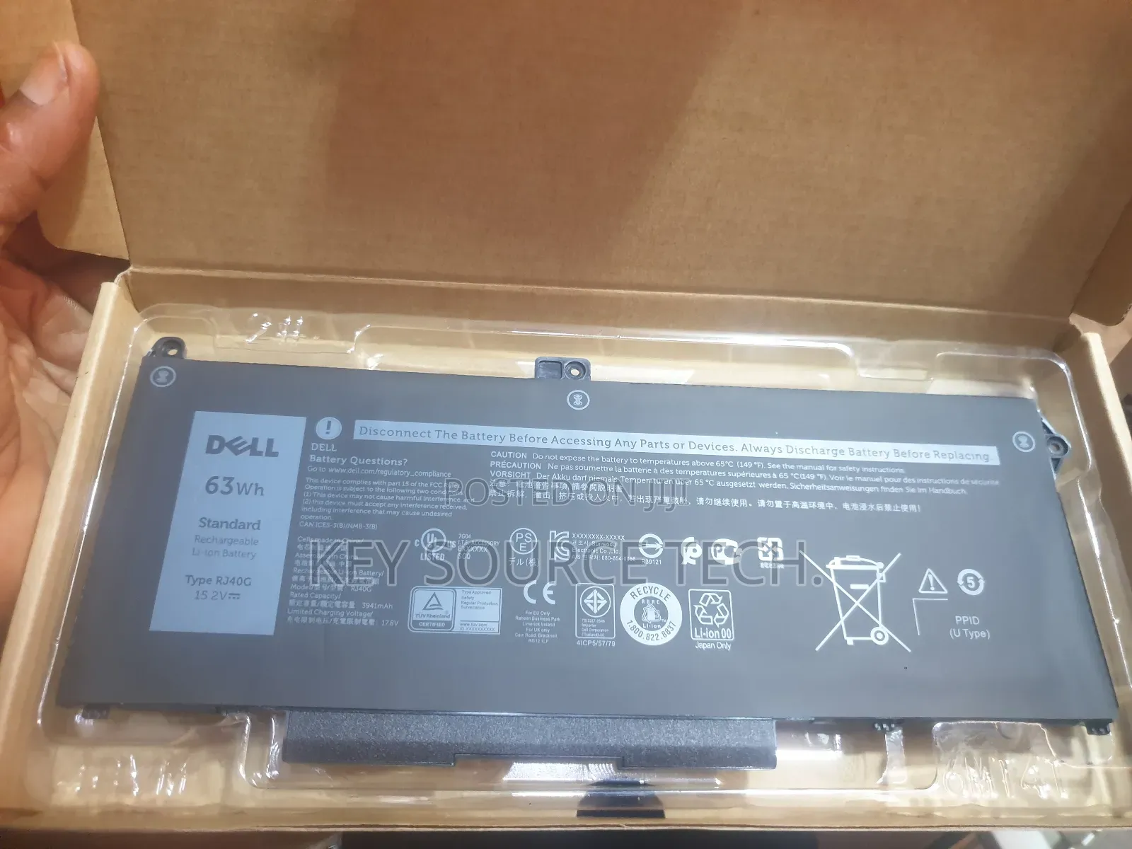 Battery For Dell Latitude 14 5420 Latitude 15 5520 Precision 15 3560