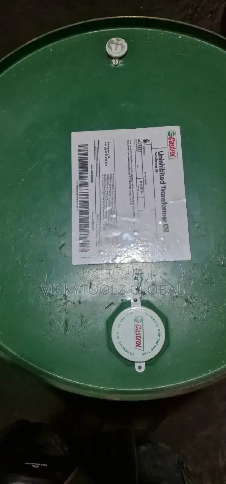 Castrol Uninhibited Transformer Oil 205l