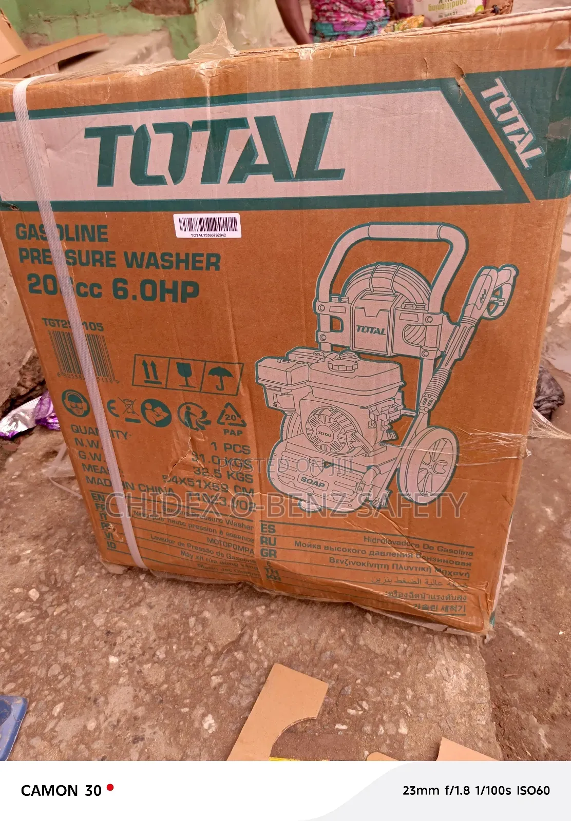 Total Gasoline Pressure Washer 6.0hp