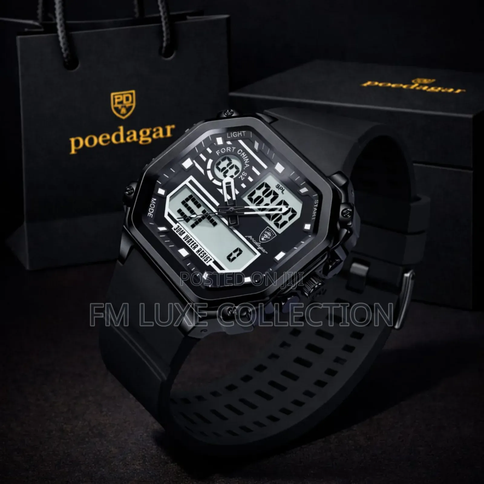 Poedagar Multi-Function Digital Sport Wristwatch