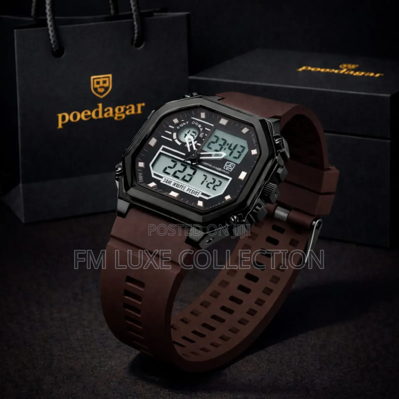 Poedagar Multi-Function Digital Sport Wristwatch