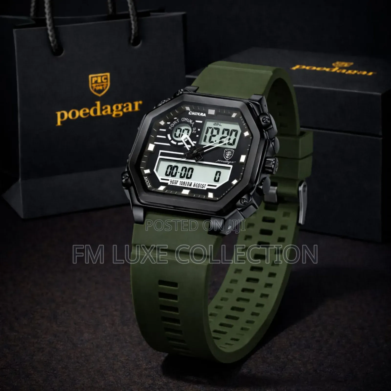 Poedagar Multi-Function Digital Sport Wristwatch