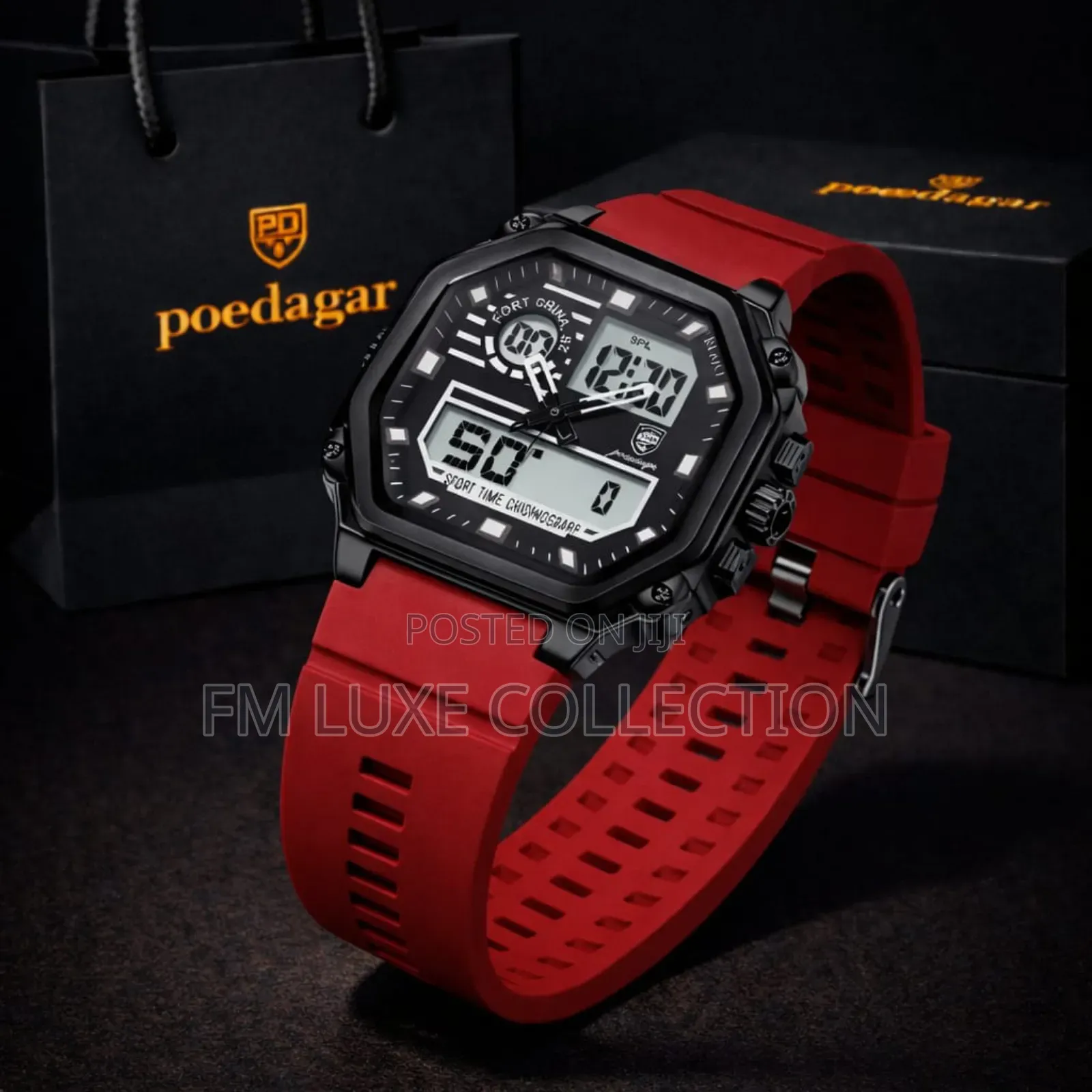 Poedagar Multi-Function Digital Sport Wristwatch