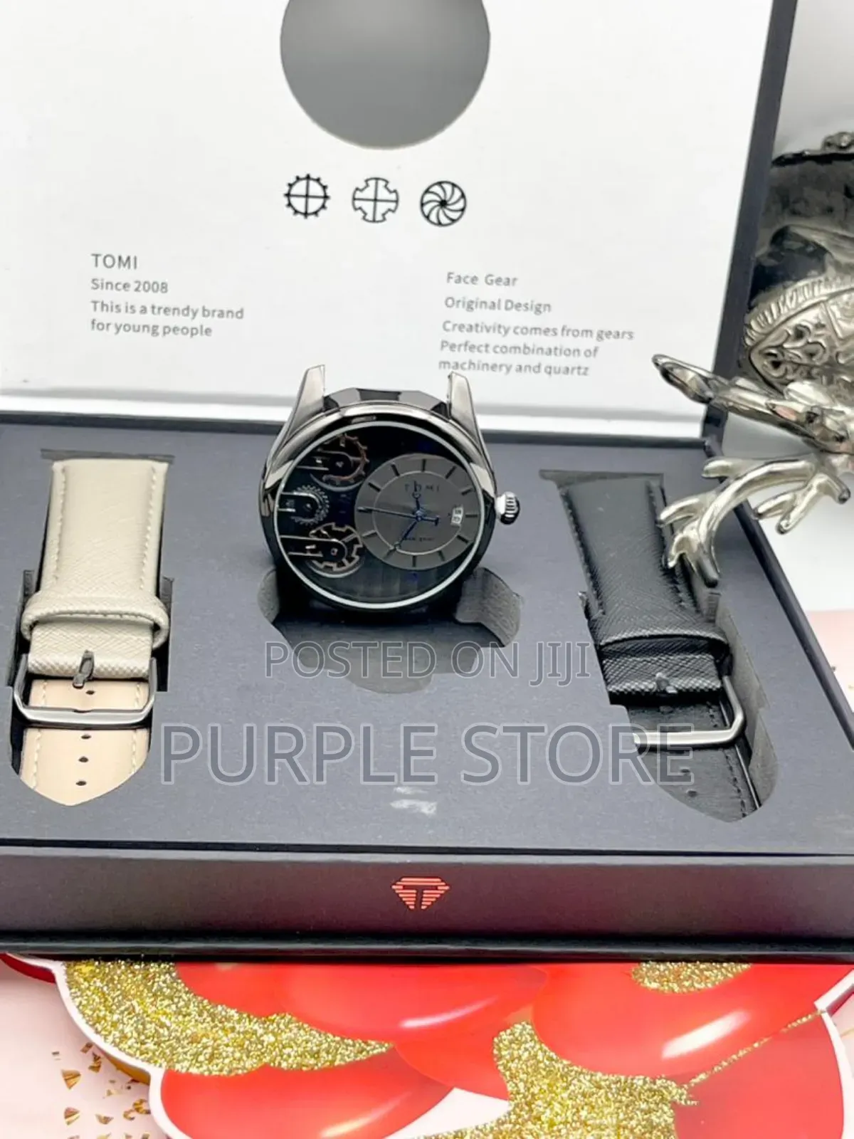Tomi Double* Leather Watch* 