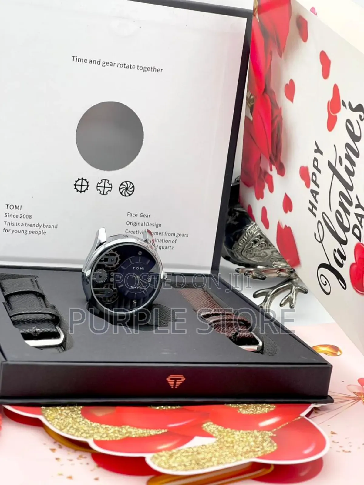 Tomi Double* Leather Watch* 