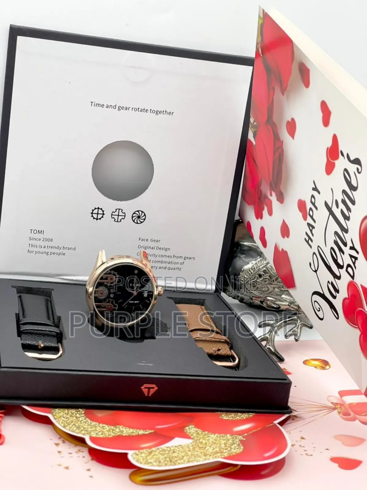 Tomi Double* Leather Watch* 