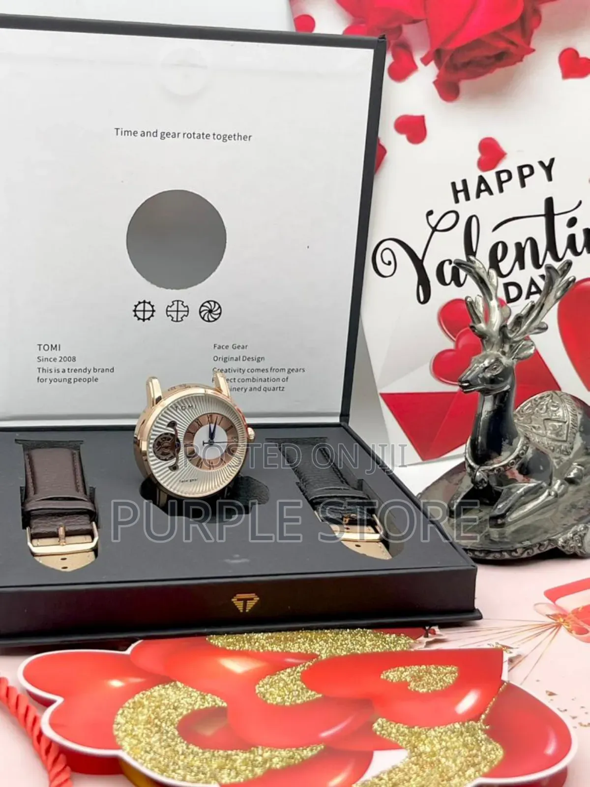 Tomi Double* Leather Watch* 