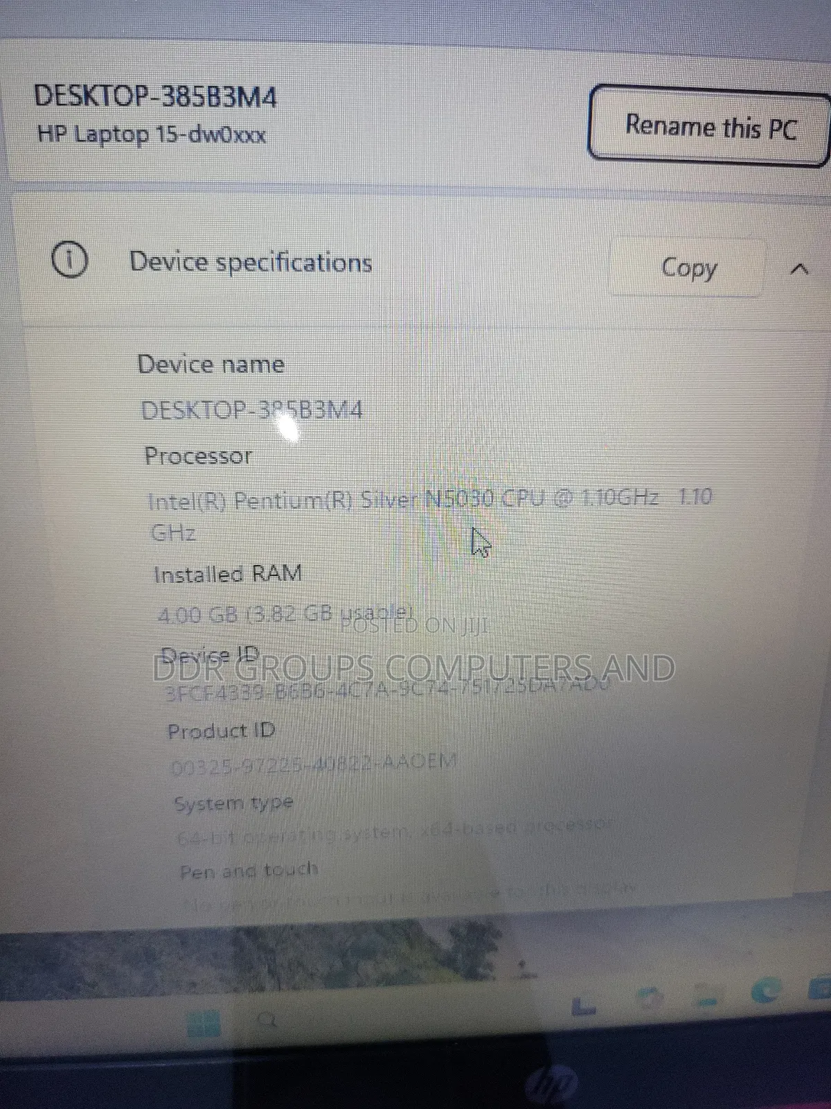 Laptop HP 15-Ra003nia 4GB Intel Core 2 Quad HDD+SSD 512GB