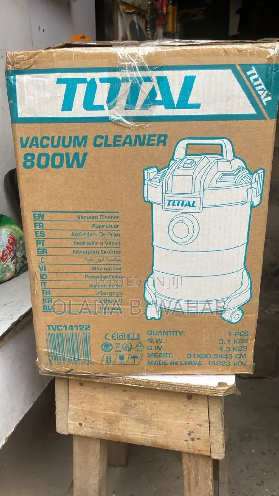 Total 800w Wet Dry Vacuum Cleaner Tvc14122 – 12l